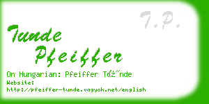 tunde pfeiffer business card